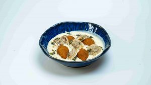 basha wa asakro باشا و عساكرو fried kebbeh and shish berak cooked with yogurt
