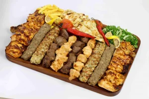 orchid mix grills مشكل مشاوي اوركيد two each of lamb kebab chicken kebab, shish tawook lamb cubes, chicken wings result