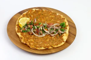 turkish lahmacun لحم بالعجين minced lamb mixed with special spices result