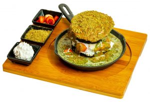براوني بالفستق بانكيك brownie pistachio pancake