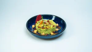 حمص بالفستق pistachio hummus result