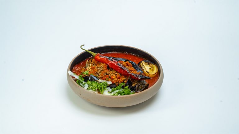 Eggplant with lamb at ORCHID Restaurant, KLCC, Kuala Lumpur