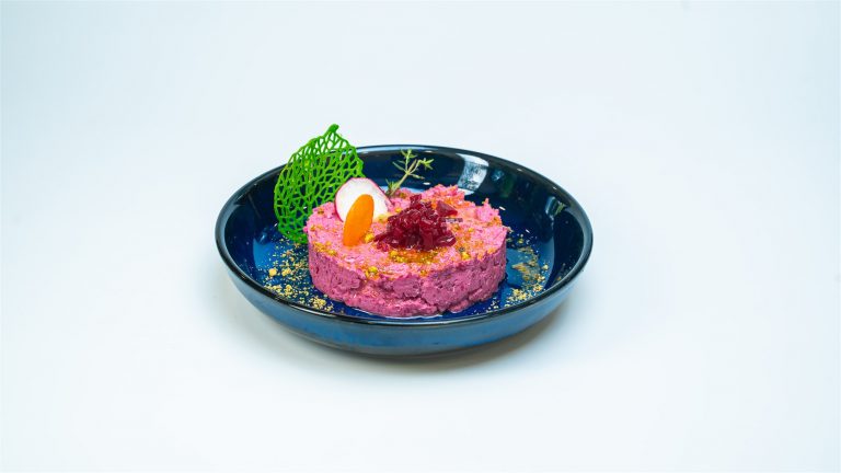 Beetroot mutabbal at ORCHID Restaurant, KLCC, Kuala Lumpur