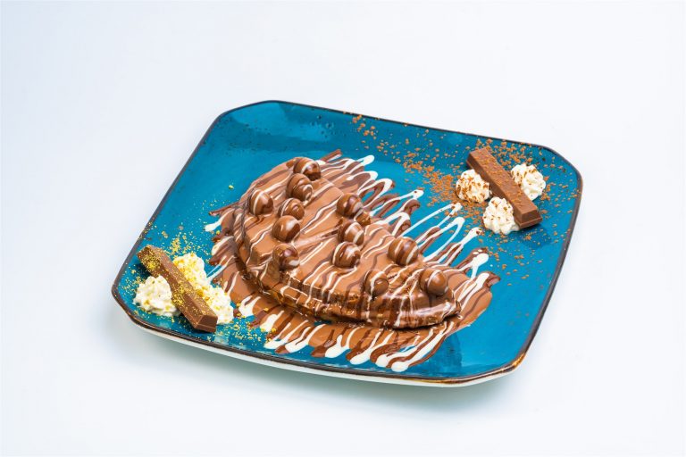 Chocolate waffle at ORCHID Restaurant, KLCC, Kuala Lumpur